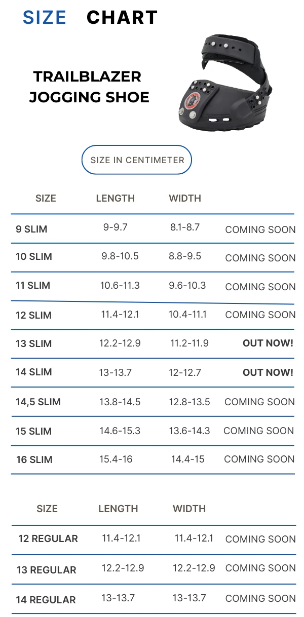 Equine Fusion_Trailblazer size chart